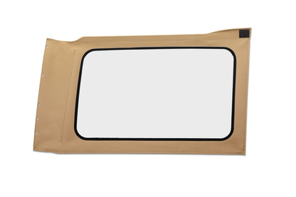 OE JL Replacement Windows - Jeep 2018-26 Wrangler JL (Quarter Right Hand; 4-Door; Tan Twill; Clear)
