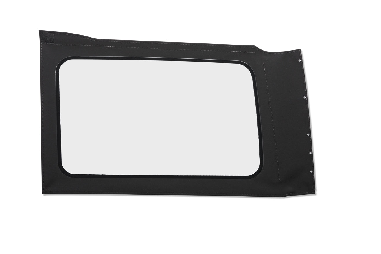 OE JL Replacement Windows - Jeep 2018-26 Wrangler JL (Quarter Left Hand; 4-Door; Black Twill; Clear)