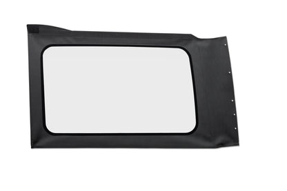 OE JL Replacement Windows - Jeep 2018-26 Wrangler JL (Quarter Left Hand; 4-Door; Black Vinyl; Clear)