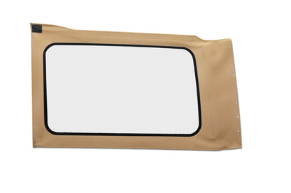 OE JL Replacement Windows - Jeep 2018-26 Wrangler JL (Quarter Left Hand; 4-Door; Tan Twill; Clear)