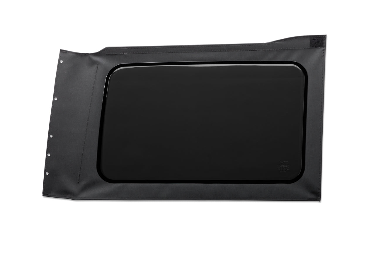 OE JL Replacement Windows - Jeep 2018-26 Wrangler JL (Quarter Right Hand; 4-Door; Black Vinyl; Tinted)