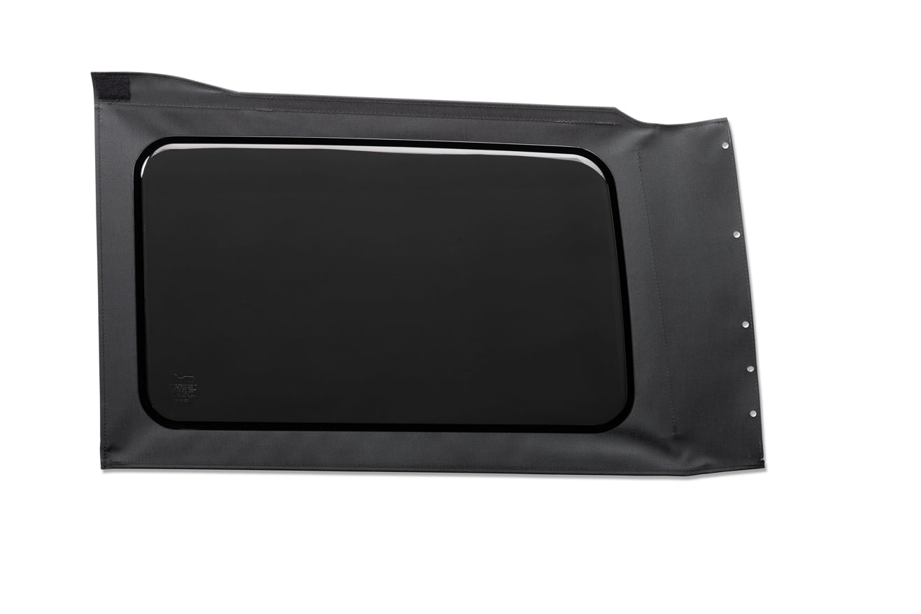 OE JL Replacement Windows - Jeep 2018-26 Wrangler JL (Quarter Left Hand; 4-Door; Black Vinyl; Tinted)