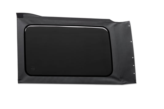 OE JL Replacement Windows - Jeep 2018-26 Wrangler JL (Quarter Left Hand; 4-Door; Black Vinyl; Tinted)