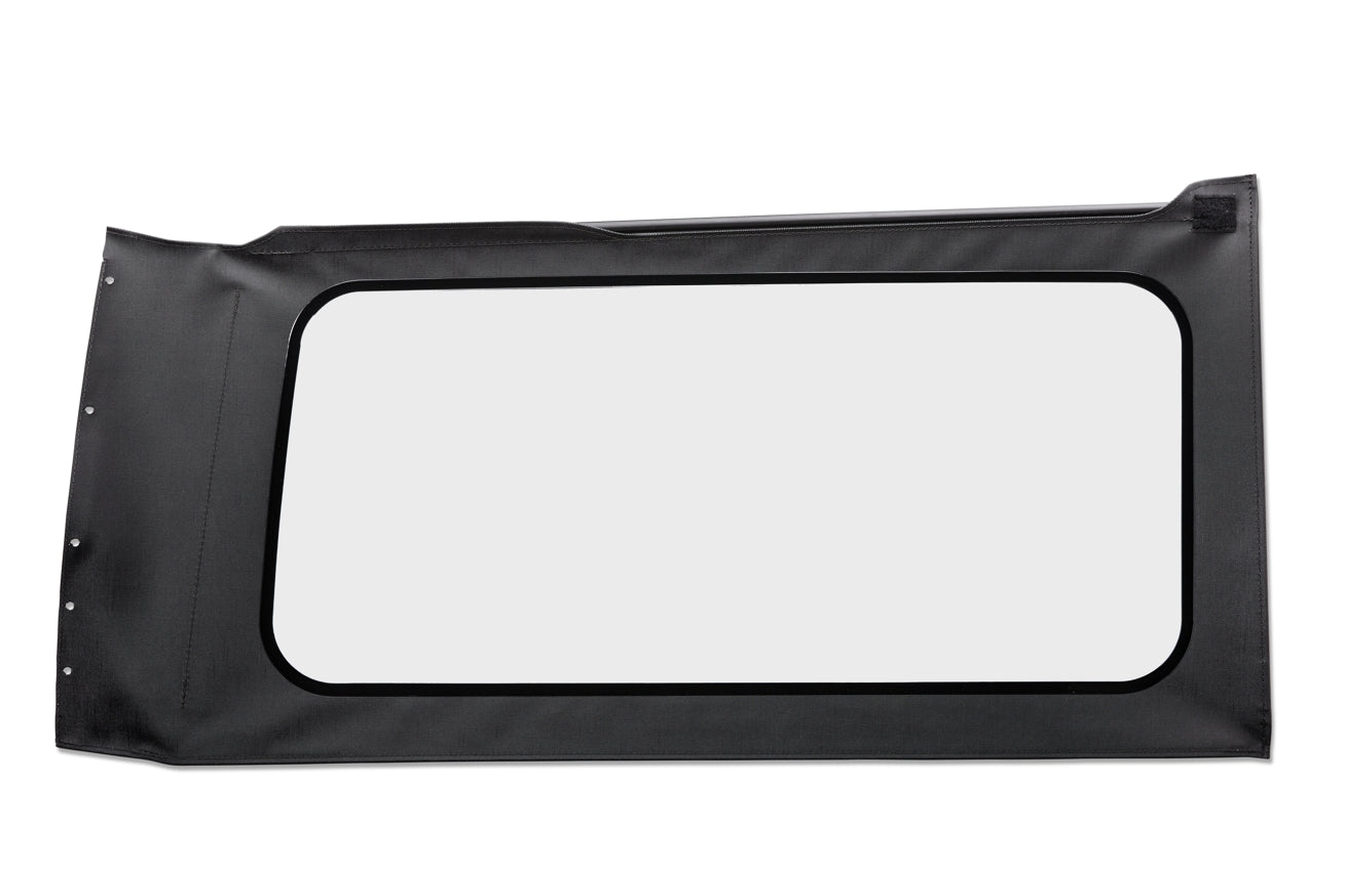 OE JL Replacement Windows - Jeep 2018-26 Wrangler JL (Quarter Right Hand; 2-Door; Black Vinyl; Clear)