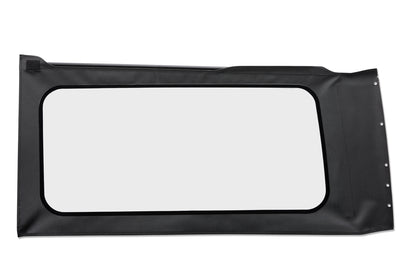 OE JL Replacement Windows - Jeep 2018-26 Wrangler JL (Quarter Left Hand; 2-Door; Black Vinyl; Clear)