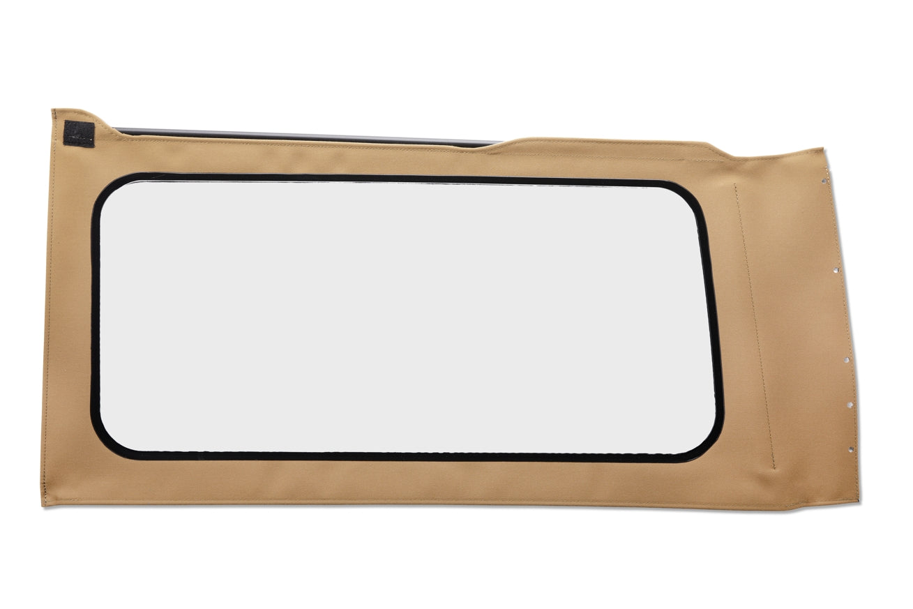 OE JL Replacement Windows - Jeep 2018-26 Wrangler JL (Quarter Left Hand; 2-Door; Tan Twill; Clear)