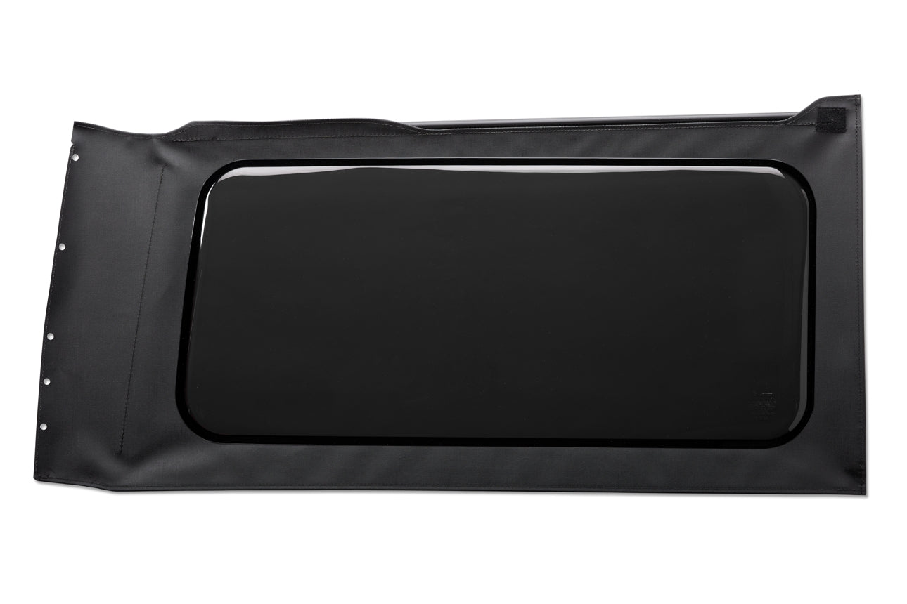OE JL Replacement Windows - Jeep 2018-26 Wrangler JL (Quarter Right Hand; 2-Door; Black Vinyl; Tinted)