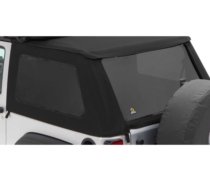 Window Set - Jeep '07-18 Wrangler JK 2-Door (Premium Black Twill  Fits Trektop 56922)