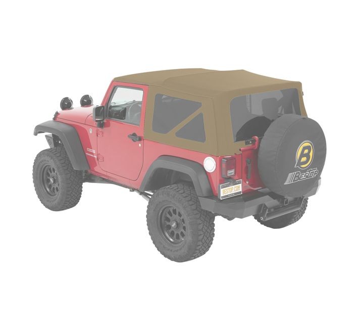Window Set - Jeep '07-18 Wrangler JK 2-Door (Pebble Beige Twill)