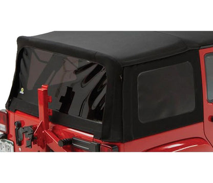 Window Set - Jeep '07-18 Wrangler JK 4-Door (Premium Black Twill  Fits Supertop 54823 Or Replace-A-Top 79847