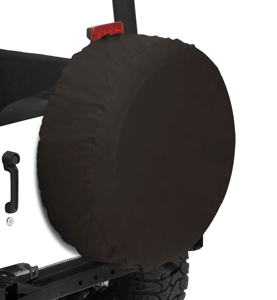 Tire Cover - '88-94 Samurai 26.5" X 7.5" For OEM Size Spare (Black Crush)