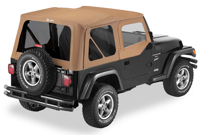 Replace-A-Top For OEM - Jeep '97-02 Wrangler TJ (Spice Sailcloth; Tinted Windows; Upper Door Skins Included)