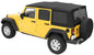 Replace-A-Top For OEM - Jeep '07-09 Wrangler JK 4-Door (Black Diamond Sailcloth; Tinted Windows; No Door Skins Included)