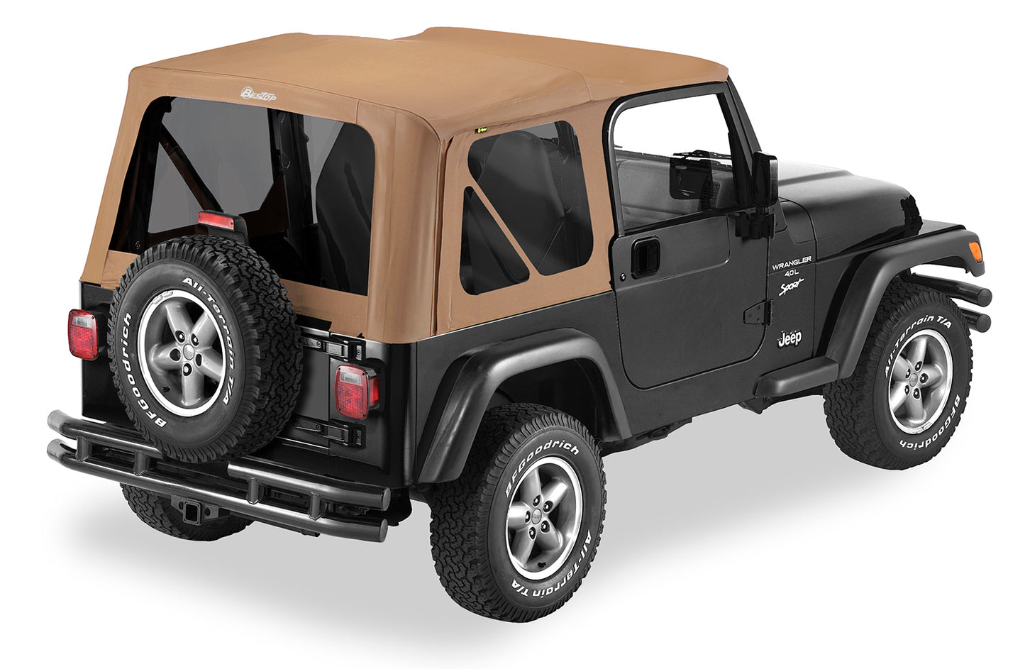 Replace-A-Top For OEM - Jeep '97-02 Wrangler TJ (Spice Sailcloth; Tinted Windows; No Door Skins Included)