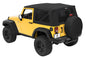 Replace-A-Top For OEM - Jeep '10-18 Wrangler JK 2-Door (Black Diamond Sailcloth; Tinted Windows; No Door Skins Included)