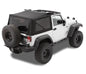 Replace-A-Top For OEM - Jeep '10-18 Wrangler JK 2-Door (Premium Black Twill; Tinted Windows; No Door Skins Included)