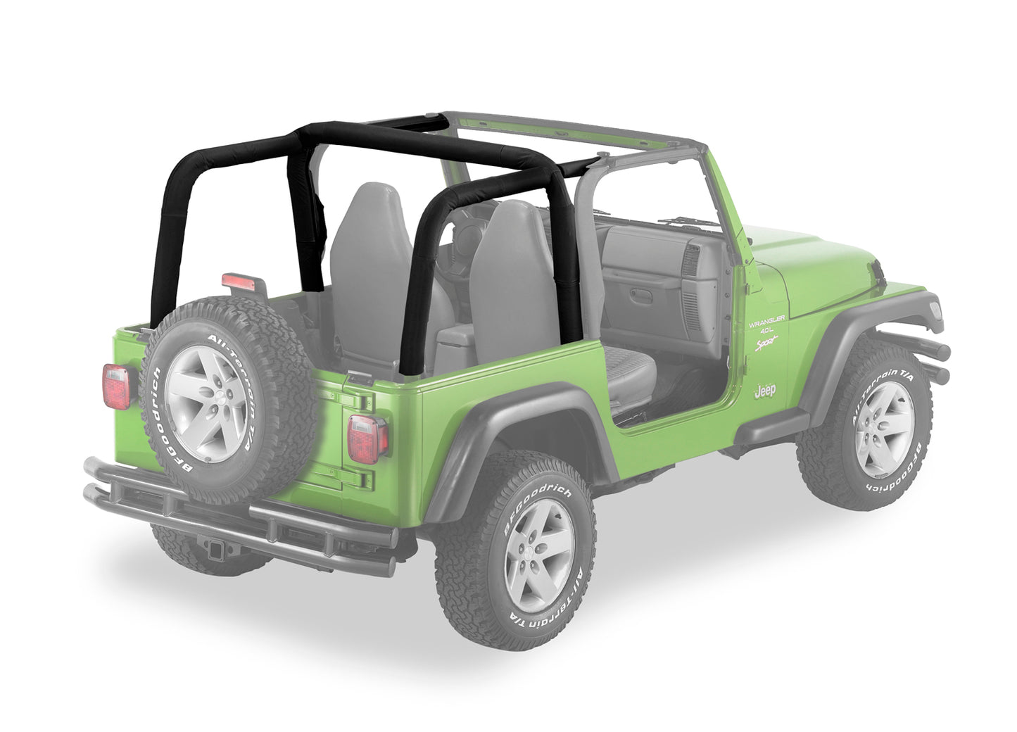 Sport Bar Cover - Jeep '03-06 Wrangler TJ Exc. Unlimited (Black Diamond)