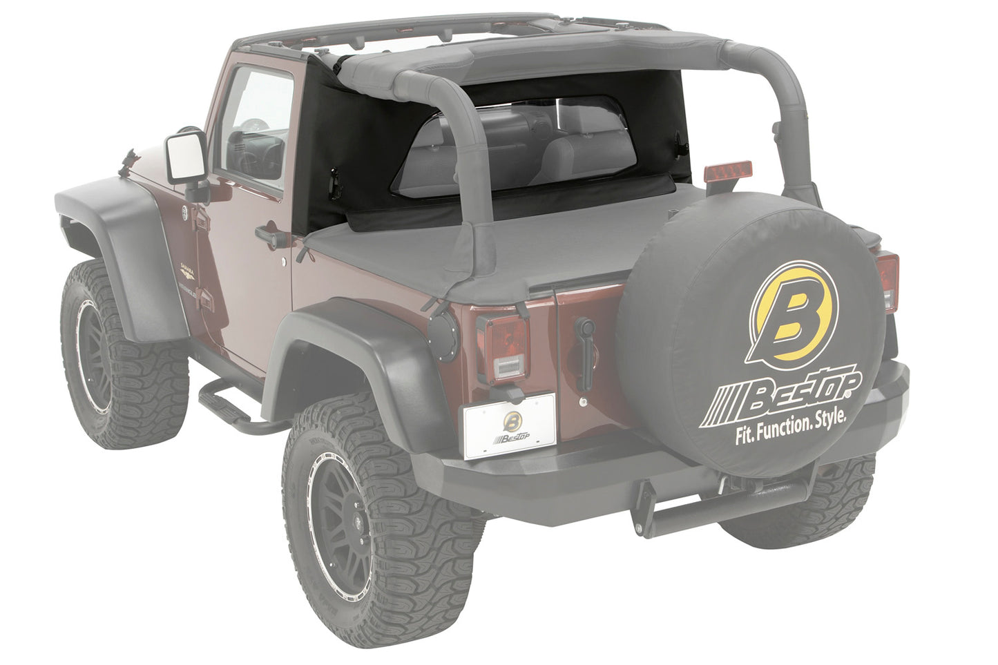 Wrap-Around Windjammer - Jeep '97-02 Wrangler TJ (Black Denim)
