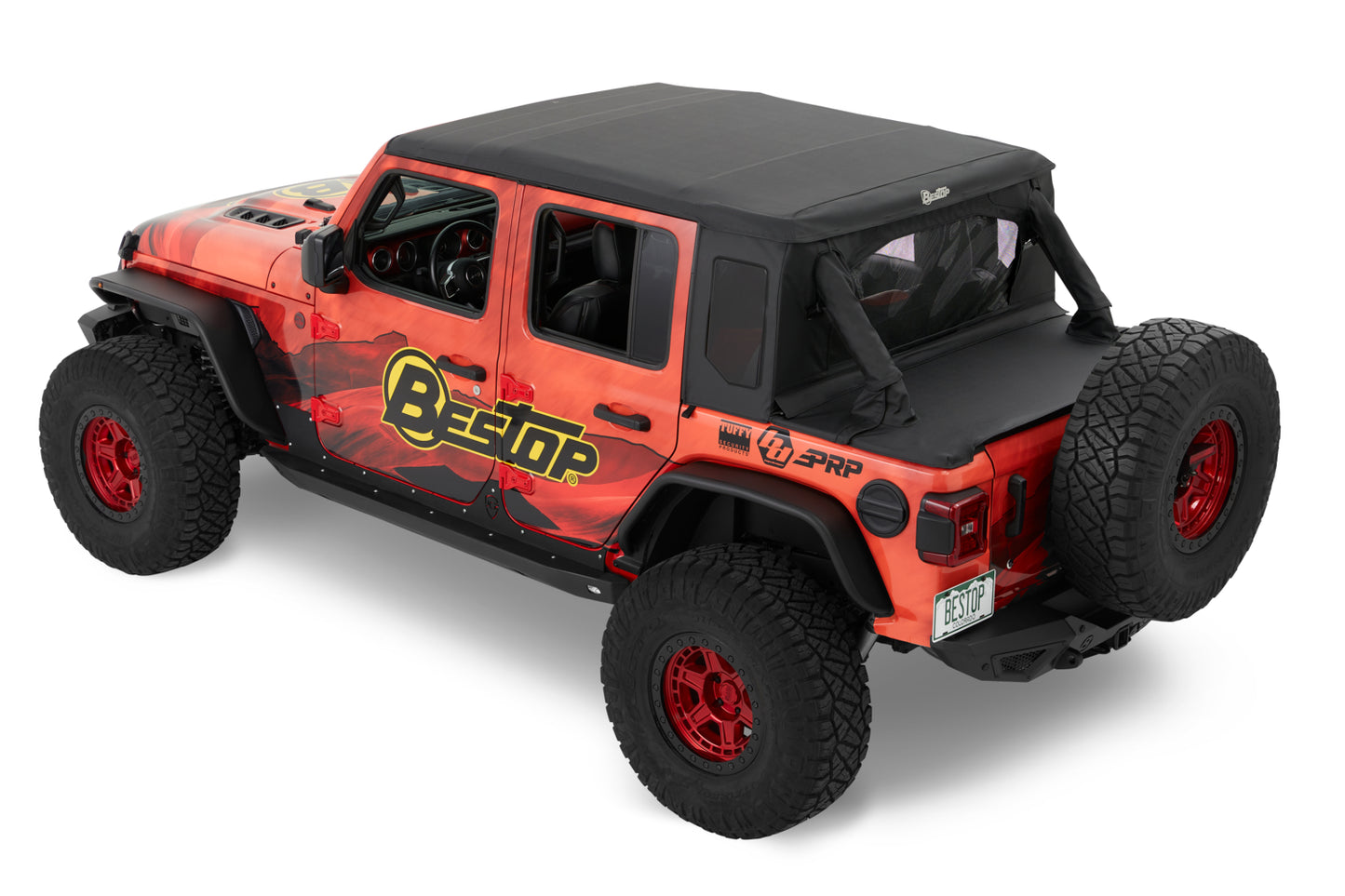 Halftop Conversion Kit - Jeep '18-2023 Wrangler JL 4-Door (Premium Black Twill)