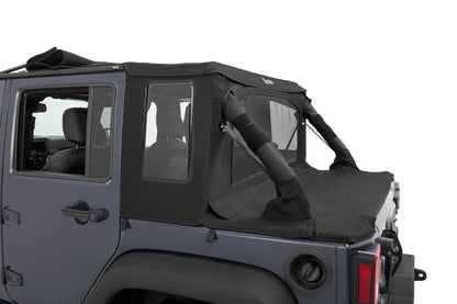 Halftop Conversion Kit - Jeep '07-18 Wrangler JK 4-Door (Premium Black Twill)