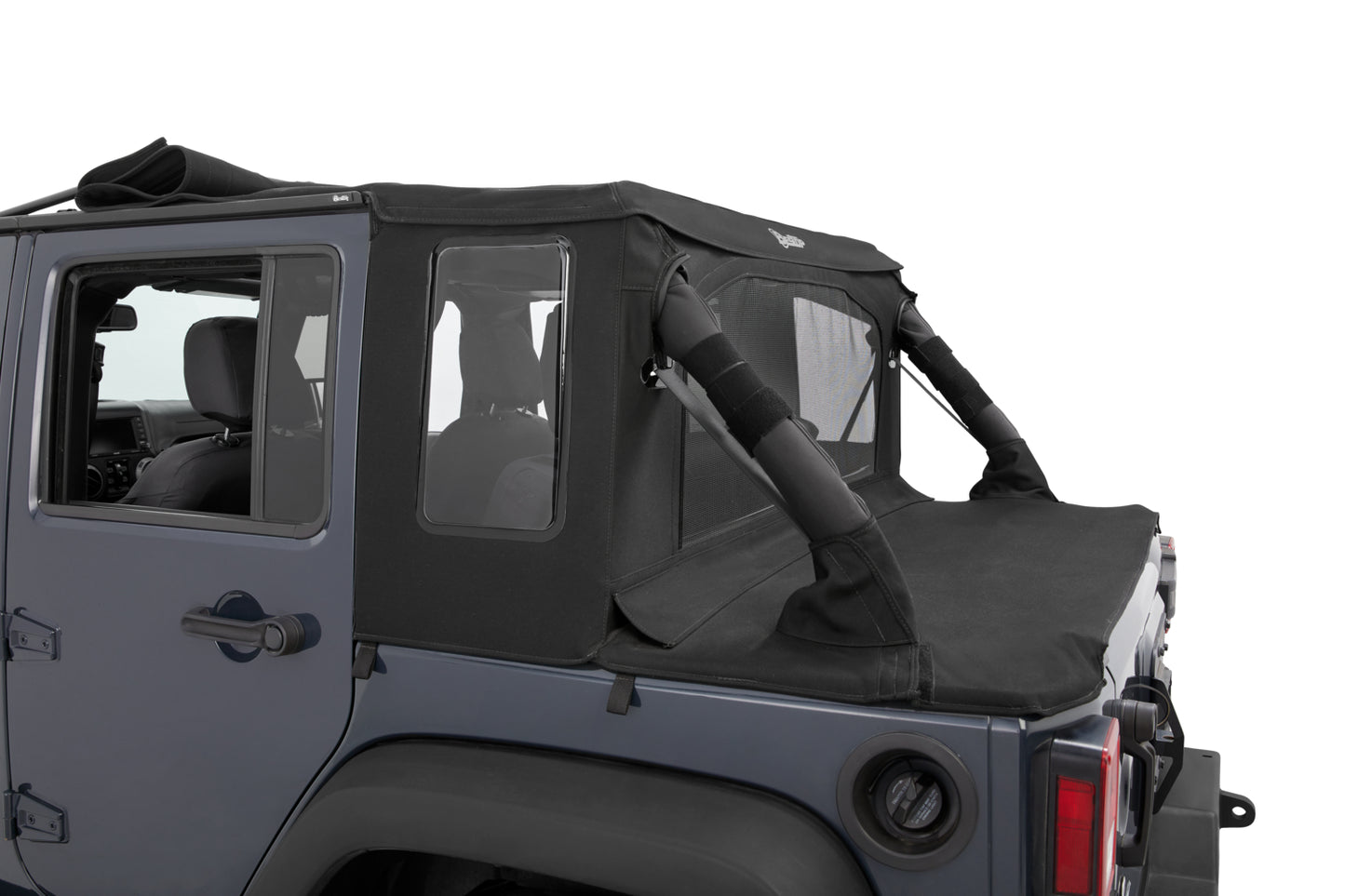 Halftop Conversion Kit - Jeep '07-18 Wrangler JK 4-Door (Black Diamond)