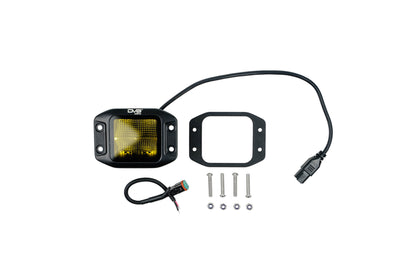 AMBER FLUSH MOUNT POD LIGHT