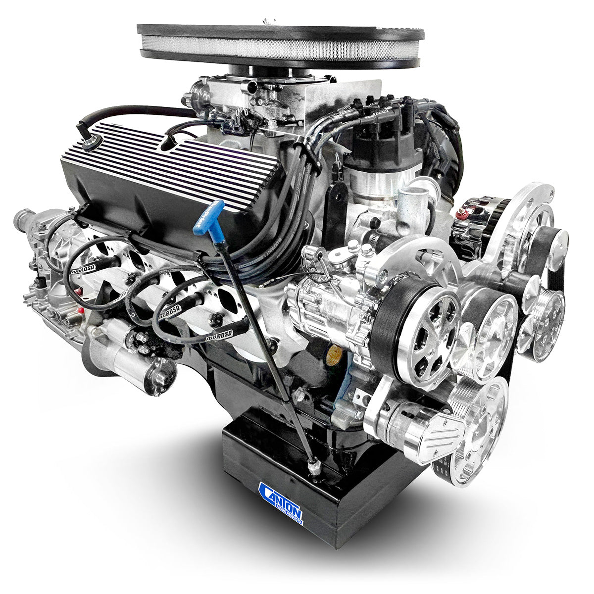 BluePrint Engines Ford Small Block Compatible 427 C.I. Cobra Edition - 4R70W Automatic Transmission - Polished Pulley Kit - Carbureted