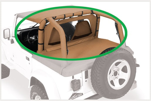 Cab Curtain - '07-18 Wrangler JK 4-Door (Black Diamond)