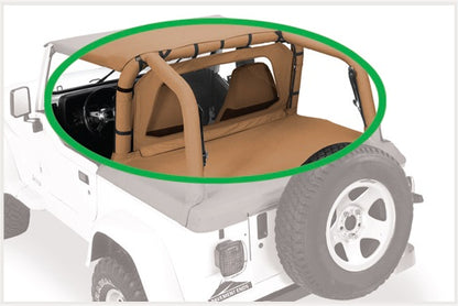 Cab Curtain - '07-18 Wrangler JK 4-Door (Black Diamond)