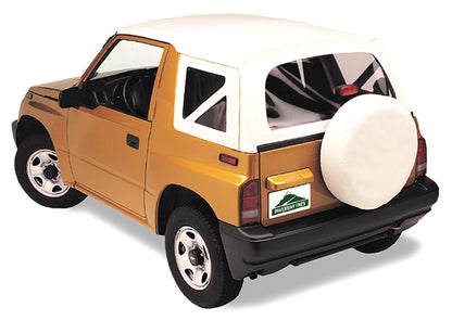 Replay OEM Replacement Top - '95-98 Tracker/Sidekick (White Denim; Clear Windows)