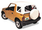 Replay OEM Replacement Top - '95-98 Tracker/Sidekick (White Denim; Clear Windows)