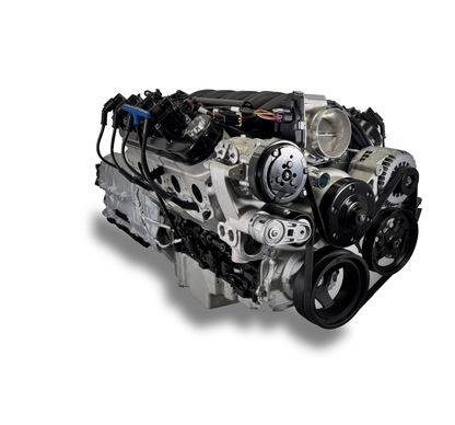 BluePrint Engines GM LS Compatible 376 C.i. Engine And ZF-8 Speed Automatic Transmission - Standard Edition Builder Series - Natural Pulley Kit - BluePrint Engines Calibrated ECU