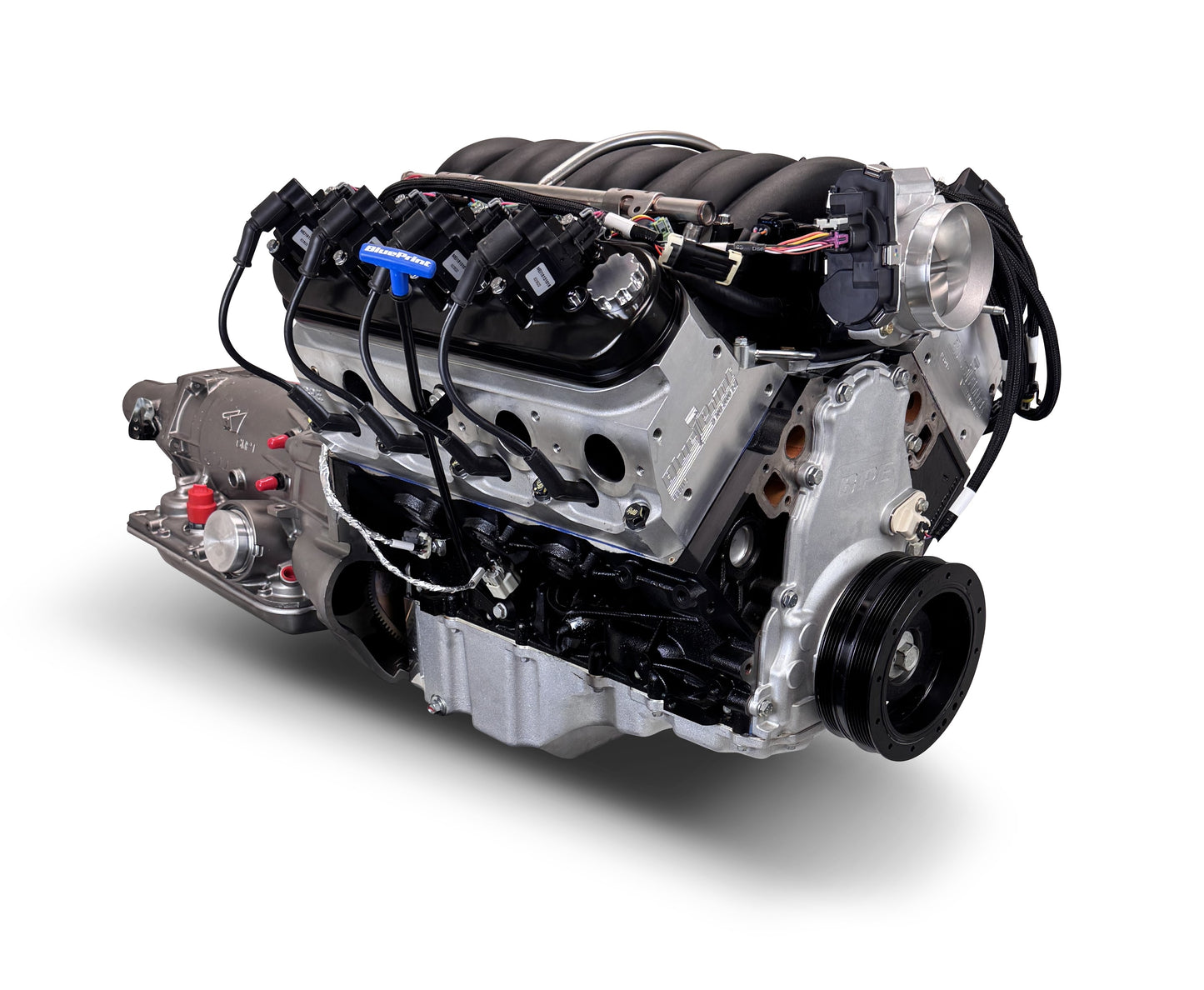 BluePrint Engines GM LS Compatible 376 C.i. Engine And 4L65/70E Automatic Transmission - Standard Edition Builder Series - Holley Terminator X EFI System