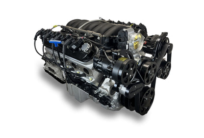 BluePrint Engines GM LS Compatible 376 C.i. Engine And ZF-8 Speed Automatic Transmission - Standard Edition Builder Series - Black Pulley Kit - BluePrint Engines Calibrated ECU