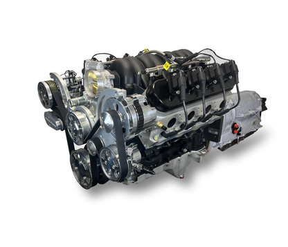 BluePrint Engines GM LS Compatible 376 C.i. Engine And ZF-8 Speed Automatic Transmission - Standard Edition Builder Series - Polished Pulley Kit - BluePrint Engines Calibrated ECU