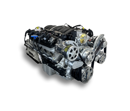 BluePrint Engines GM LS Compatible 376 C.i. Engine And ZF-8 Speed Automatic Transmission - Standard Edition Builder Series - Polished Pulley Kit - BluePrint Engines Calibrated ECU