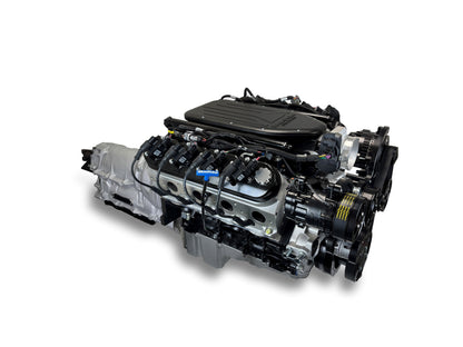 BluePrint Engines GM LS Compatible 376 C.i. Engine And ZF-8 Speed Automatic Transmission - Standard Edition Builder Series - Black Pulley Kit - BluePrint Engines Calibrated ECU