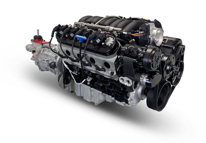 BluePrint Engines GM LS Compatible 427 C.i. Engine And T56 Manual Transmission - Standard Edition Builder Series - Black Pulley Kit - Holley Terminator X EFI System
