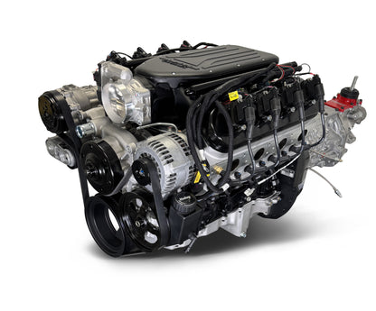 BluePrint Engines GM LS Compatible 427 C.i. Engine And T56 Manual Transmission - Standard Edition Builder Series - Natural Pulley Kit - Holley Terminator X EFI System