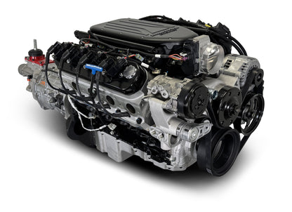 BluePrint Engines GM LS Compatible 427 C.i. Engine And T56 Manual Transmission - Standard Edition Builder Series - Natural Pulley Kit - Holley Terminator X EFI System