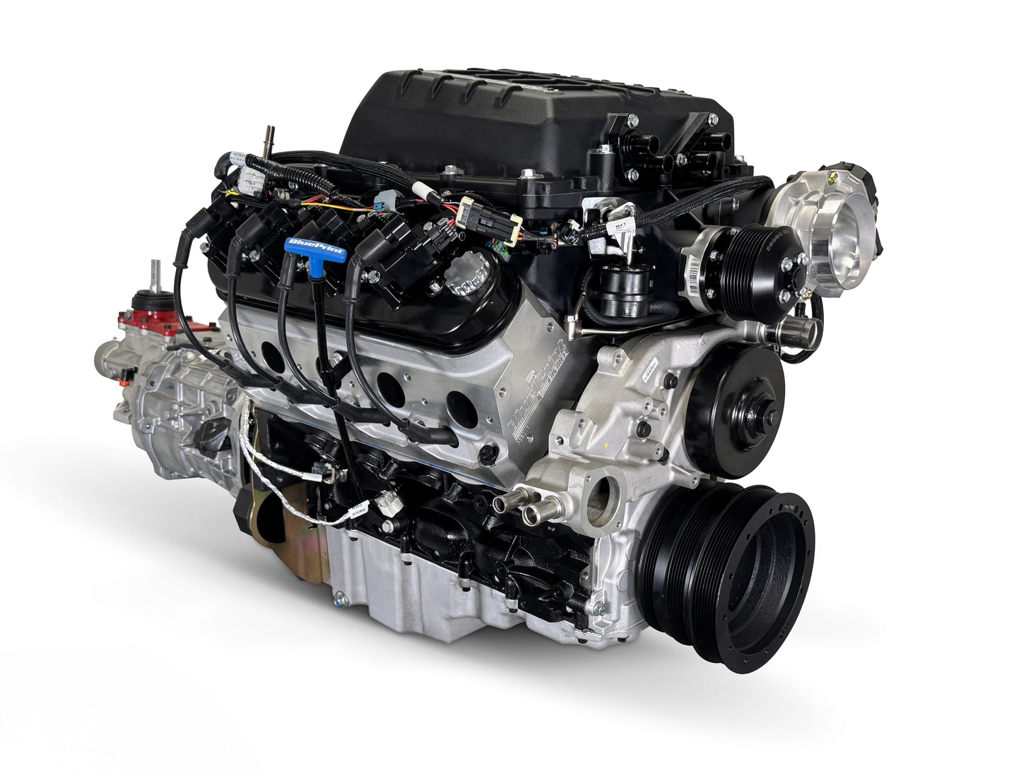 BluePrint Engines GM LS Compatible 427 C.i. Engine And T56 Manual Transmission - Standard Edition Builder Series - Holley Terminator X EFI System