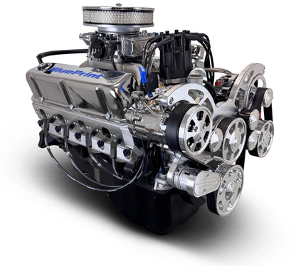 BluePrint Engines Ford Small Block Compatible 302 C.I. Deluxe Dressed - Front Sump Oil Pan - Cruiser - Polished Pulley Kit - Carbureted