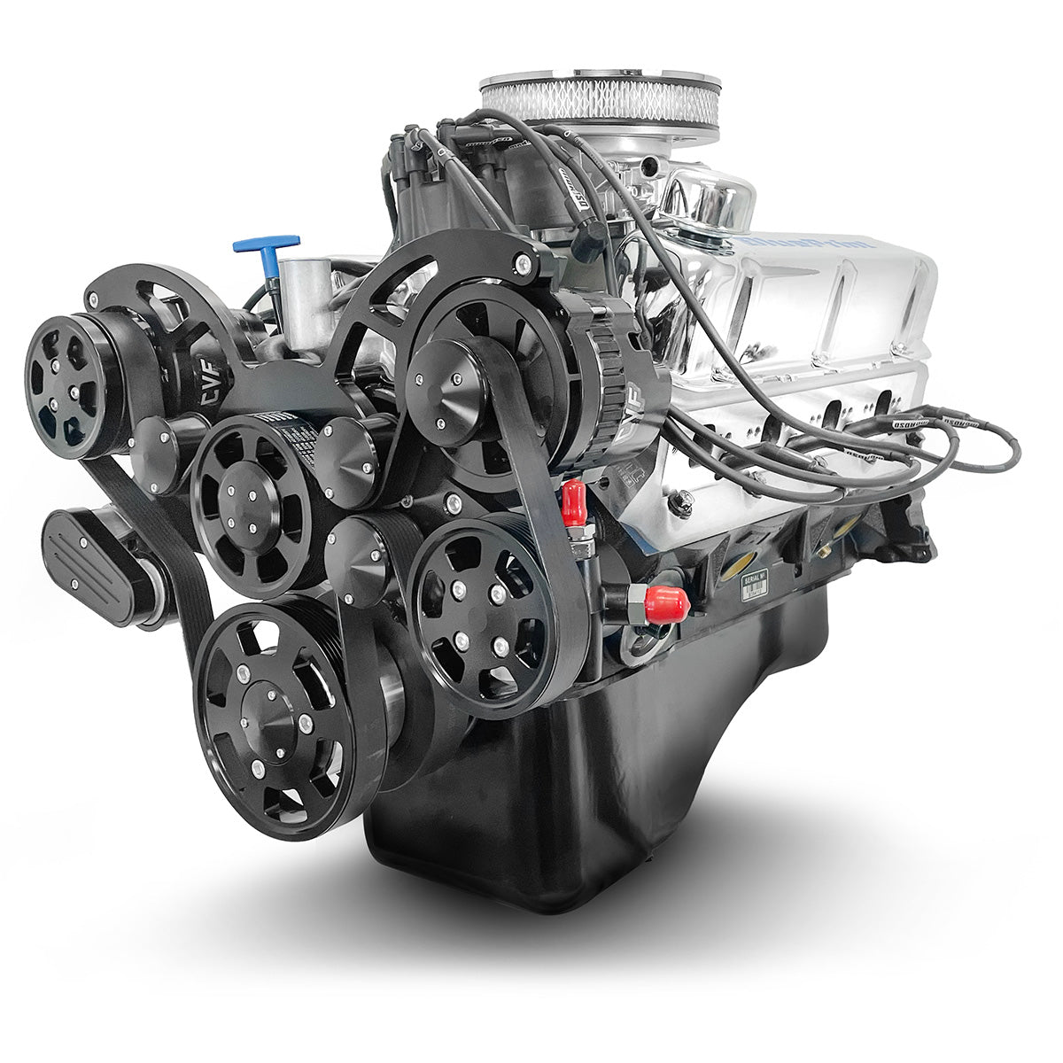 BluePrint Engines Ford Small Block Compatible  302 C.I. Deluxe Dressed - Front Sump Oil Pan - Cruiser - Black Pulley Kit - Fuel Injected
