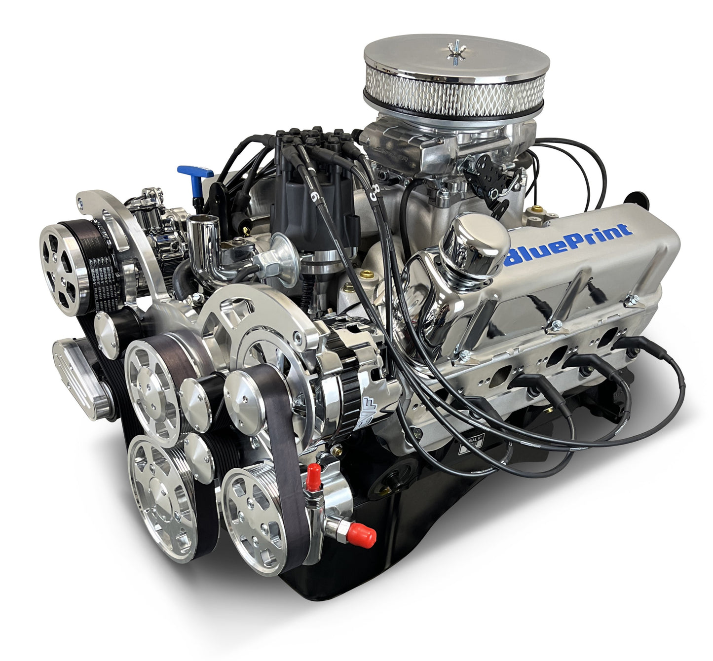 BluePrint Engines Ford Small Block Compatible 302 C.I. Deluxe Dressed - Front Sump Oil Pan - Cruiser - Polished Pulley Kit - Fuel Injected