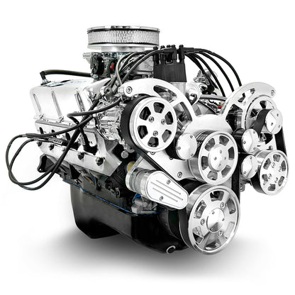 BluePrint Engines Ford Small Block Compatible 302 C.I. Deluxe Dressed - Rear Sump Oil Pan - Cruiser - Polished Pulley Kit - Carbureted