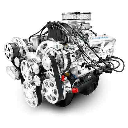 BluePrint Engines Ford Small Block Compatible 302 C.I. Deluxe Dressed - Rear Sump Oil Pan - Cruiser - Polished Pulley Kit - Fuel Injected