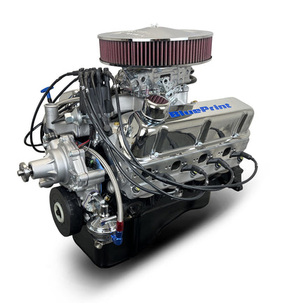 BluePrint Engines Ford Small Block Compatible 347 C.I. Deluxe Dressed - Front Sump Oil Pan - Carbureted