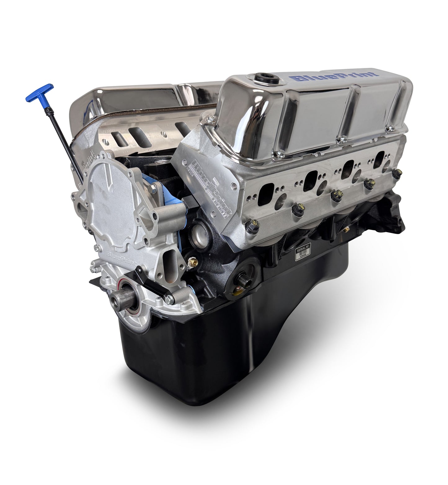 BluePrint Engines Ford Small Block Compatible 347 C.I. Long Block - Front Sump Oil Pan