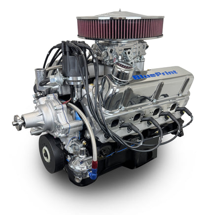 BluePrint Engines Ford Small Block Compatible 347 C.I. Deluxe Dressed - Rear Sump Oil Pan - Carbureted