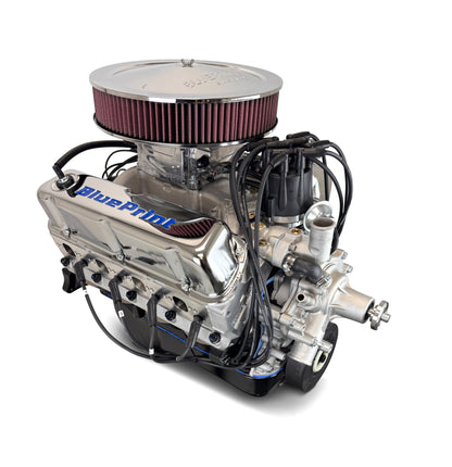 BluePrint Engines Ford Small Block Compatible 347 C.I. Deluxe Dressed - Rear Sump Oil Pan - Fuel Injection